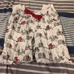 In good condition- to many pj bottoms.